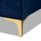 Baxton Studio Valery Blue Velvet King Size Platform Bed with Gold-Finished Legs 152-9013 - alternate 7